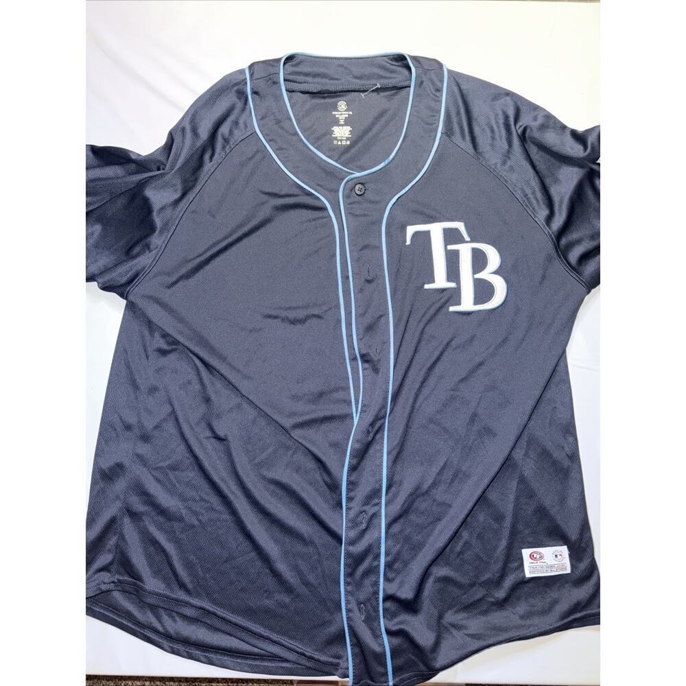 True Fan Tampa Bay Devil Rays No Name Jersey Size 2XL